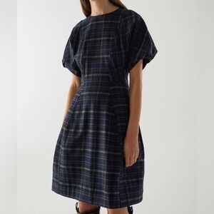 COS Checked Wool Dress
